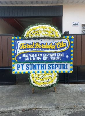Papan Bunga Duka di Tabunganen